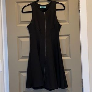 Black fit and flare dress